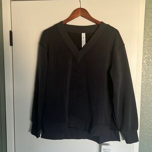 lululemon athletica Charcoal V-Neck Sweatshirt
